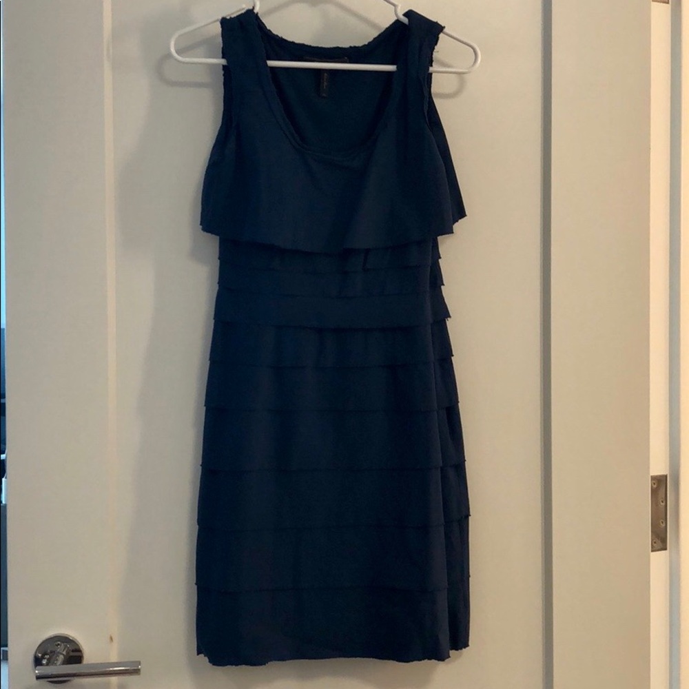 BCBG Navy Tiered Dress